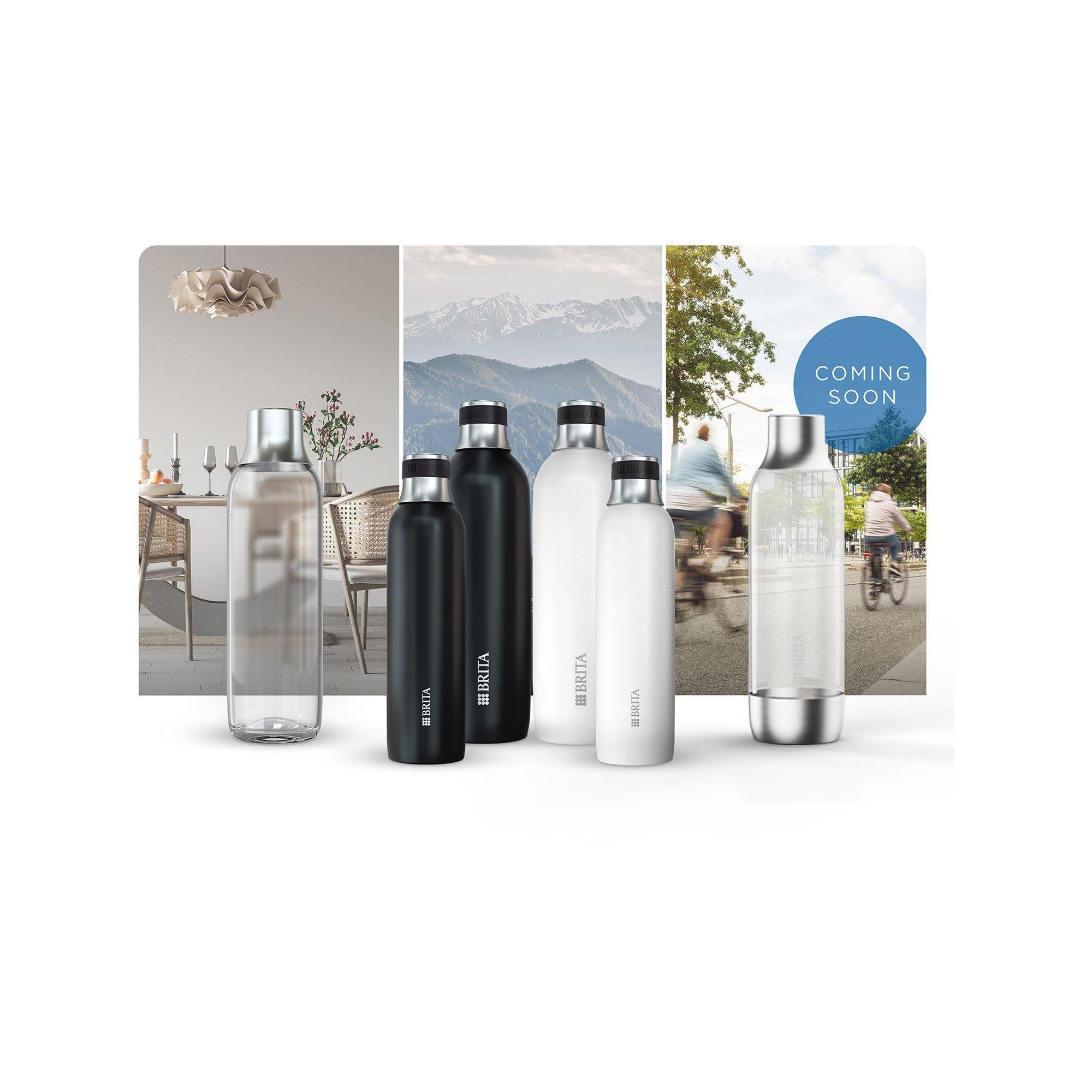 BRITA Wassersprudler-Flasche sodaTRIO Steel