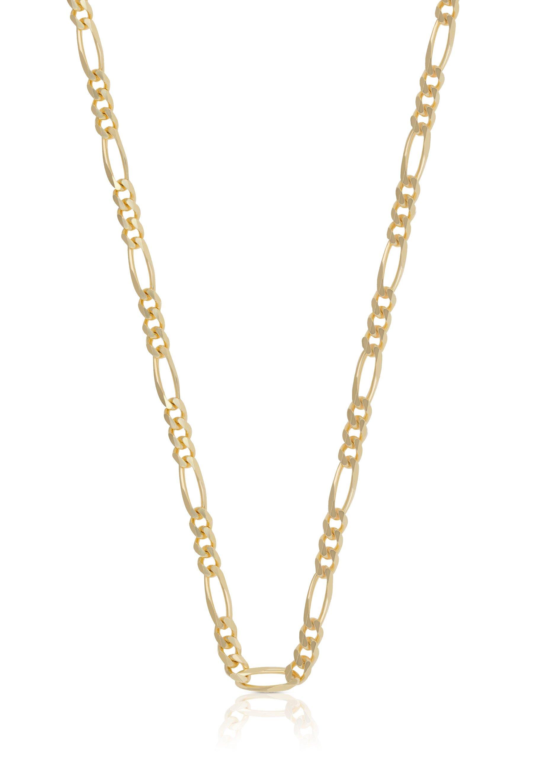 MUAU Schmuck Collier Figaro Gelbgold 750, 3.4mm, 45cm