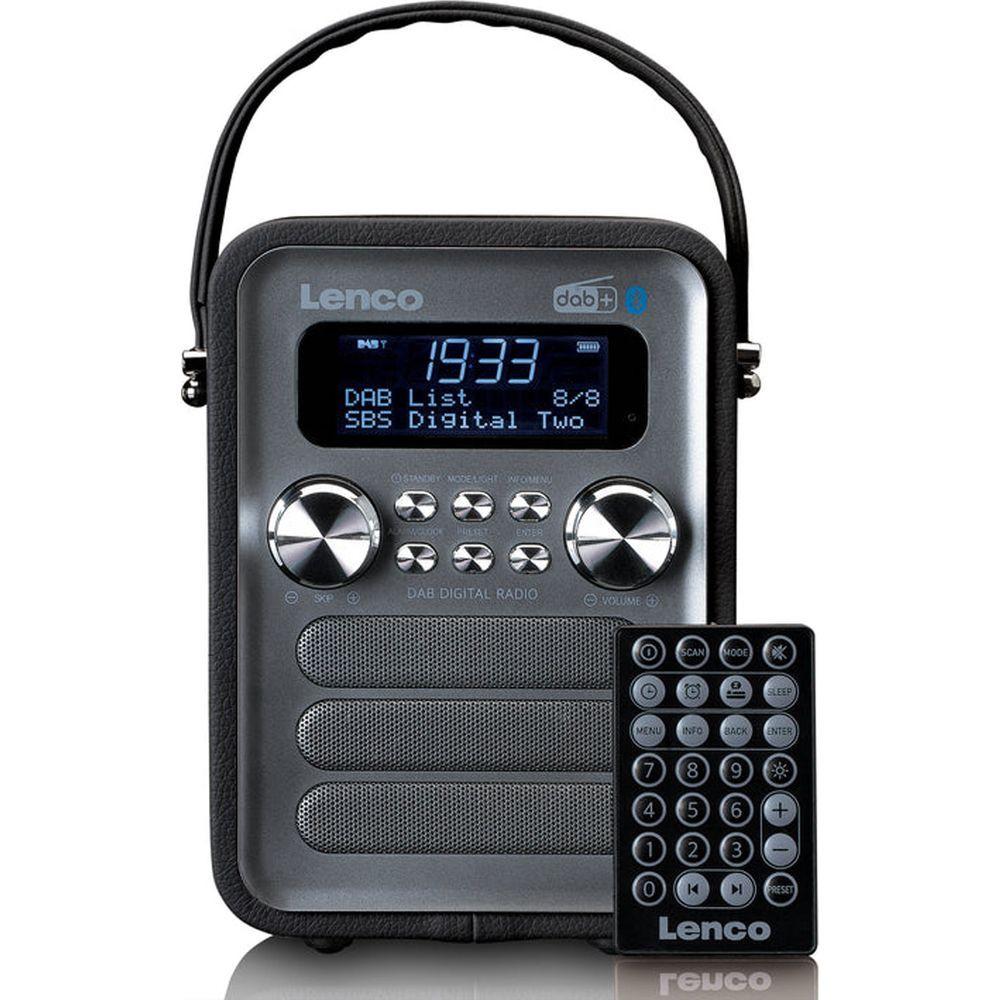 Lenco DAB+ Radio PDR-051BKSI, BT, USB, SD, RC, aufladbare batterie