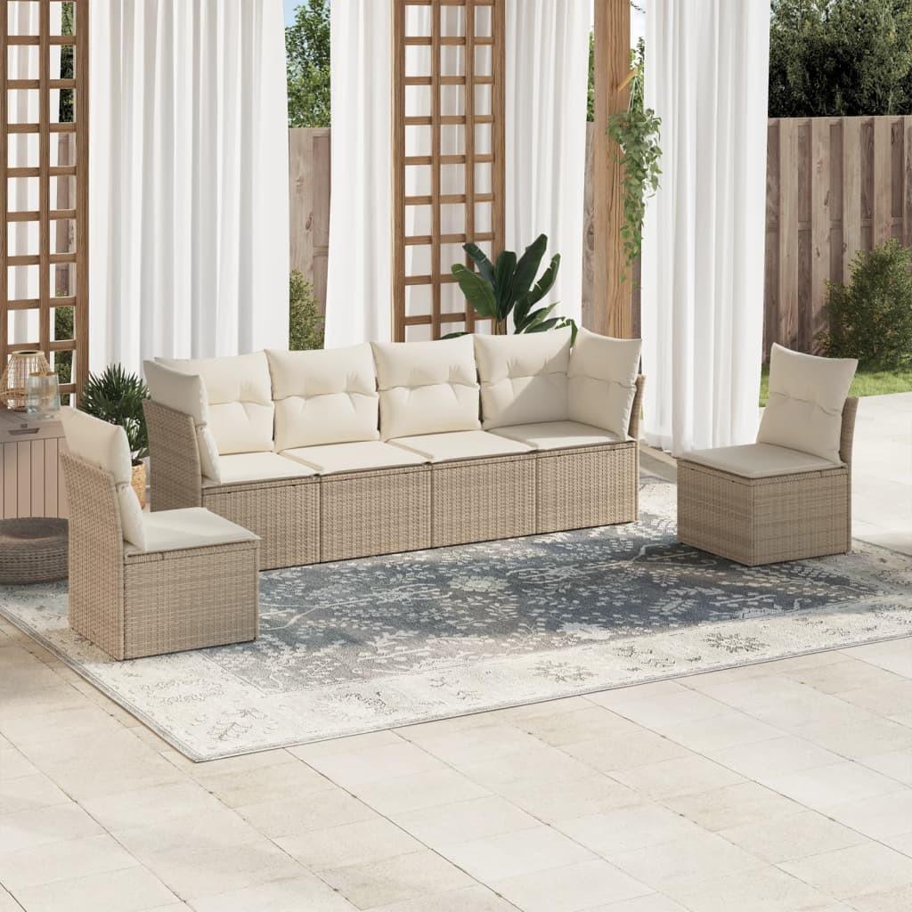 VidaXL Garten sofagarnitur poly-rattan
