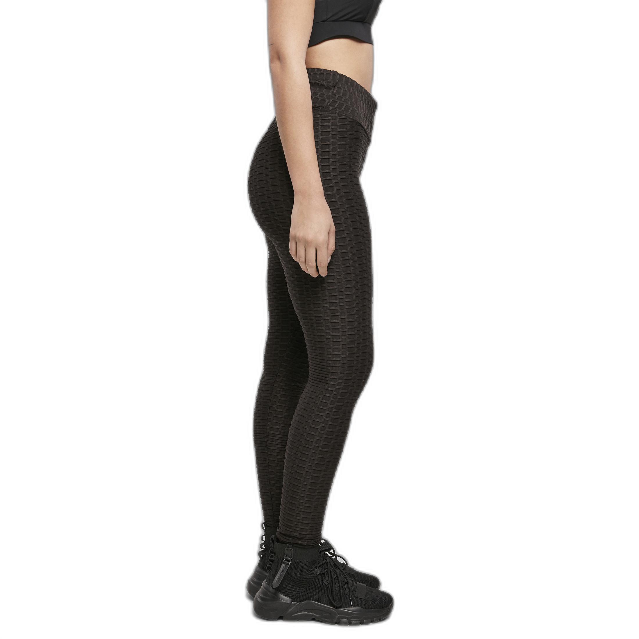 URBAN CLASSICS hochgechnittene legging für en urban claic honeycomb