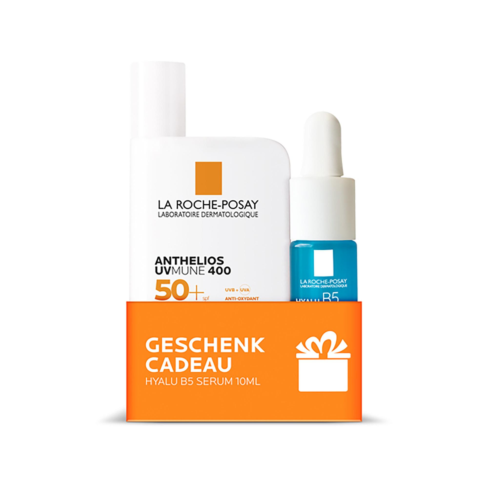 LA ROCHE POSAY Anthelios Transparentes Fluid UVmune 400 LSF50+ + mini Hyalu B5 Set