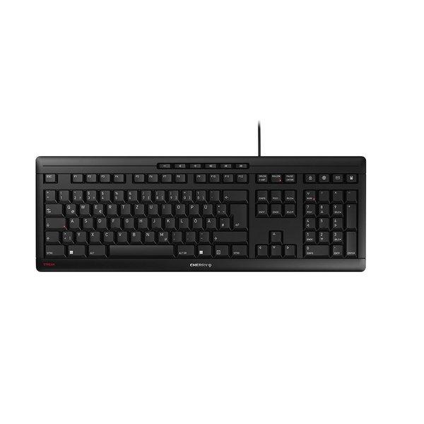 Cherry CHERRY STREAM KEYBOARD Kabelgebundene Tastatur, Schwarz, USB (QWERTZ - DE)