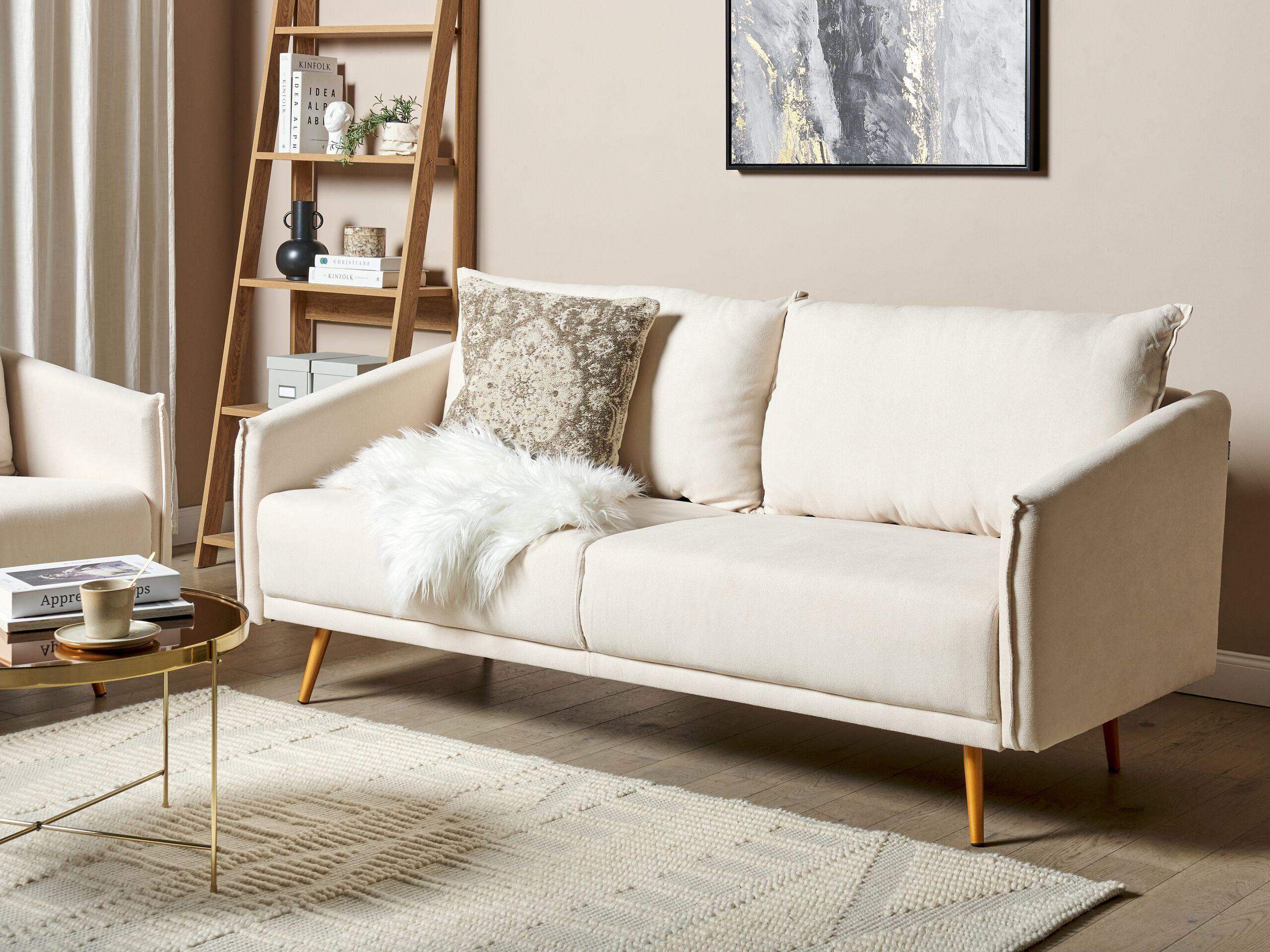 Beliani Wohnzimmer Set aus Polyester Glamourös MAURA