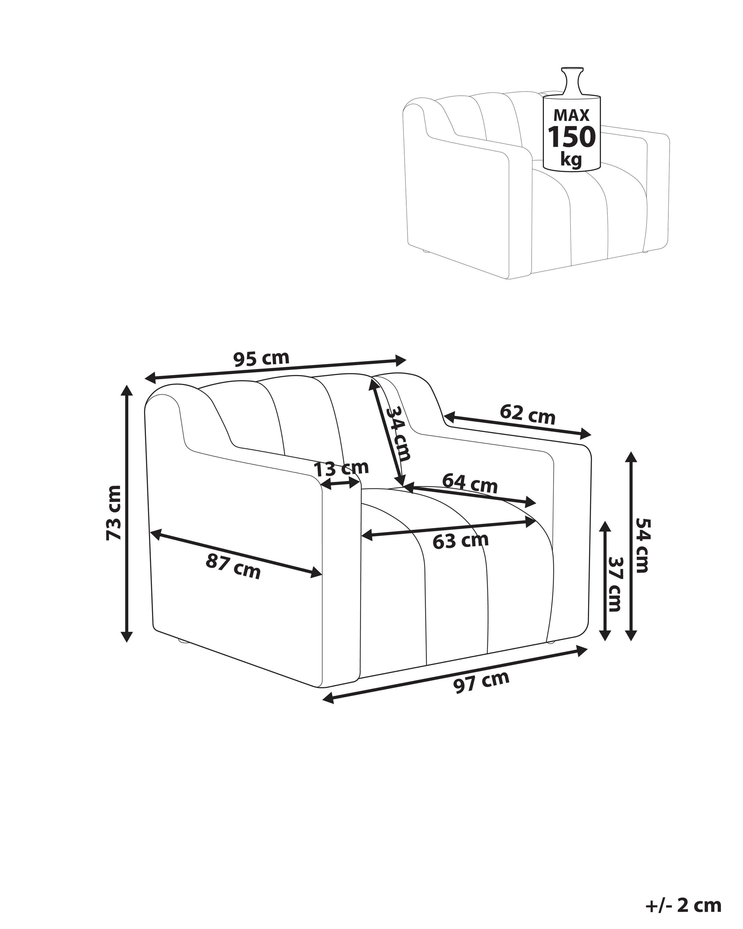 Beliani Sessel aus Bouclé Modern AGERUP