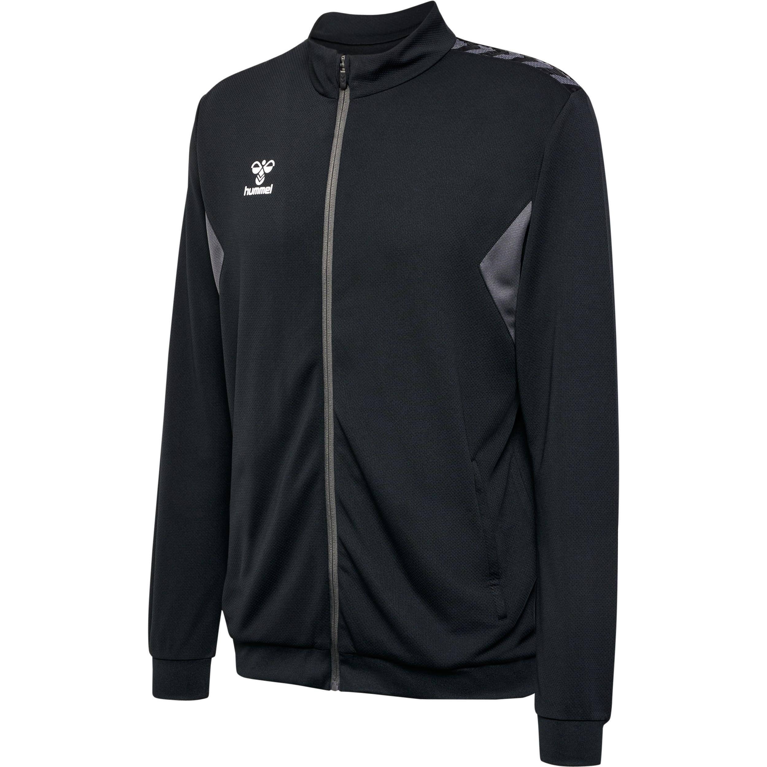 Hummel sweatjacke mit reißverschluss aus polyester authentic