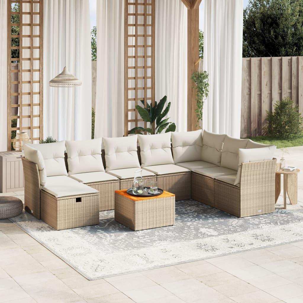 VidaXL Garten sofagarnitur poly-rattan
