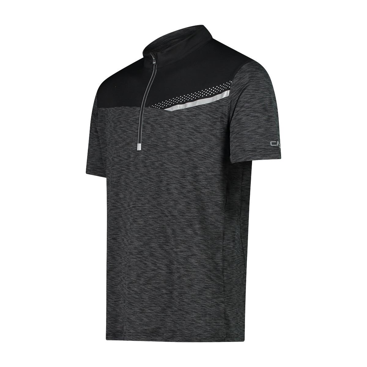 CMP Radfahren Kurzarm T-Shirt mit Half Zip