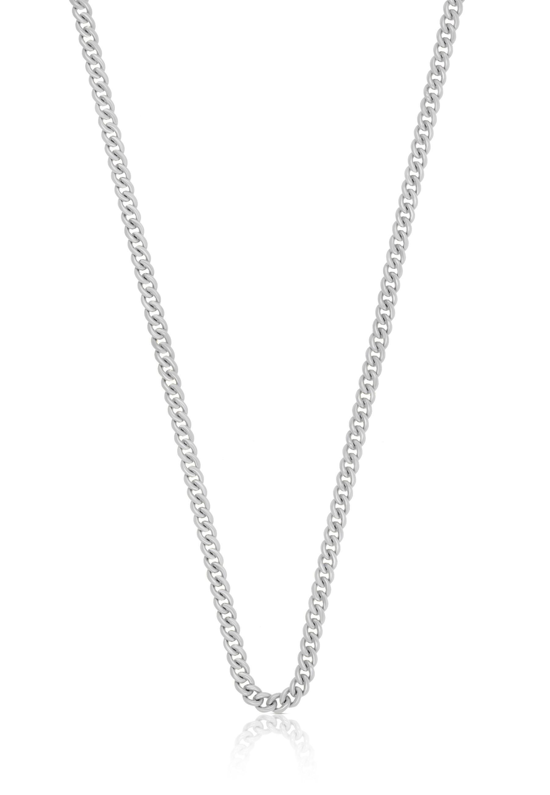 MUAU Schmuck Collier Rundanker Weissgold 750, 1.1mm, 50cm