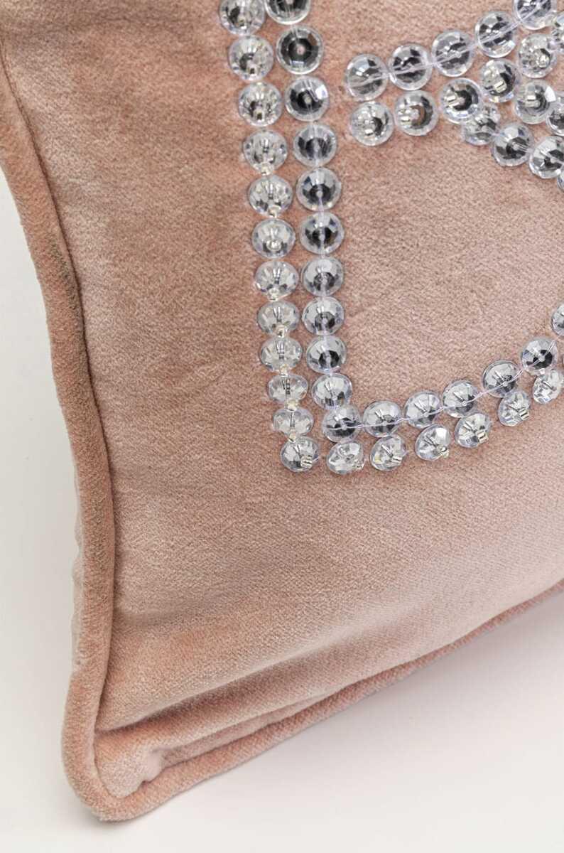 KARE Design Kissen Beads Bitch Blush 35x60