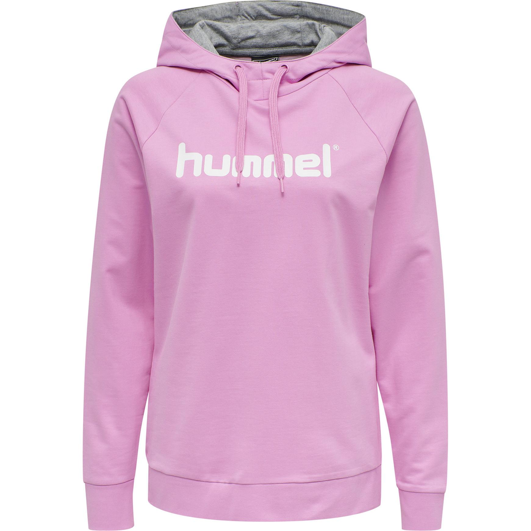 Hummel damen-kapuzenpulli go logo