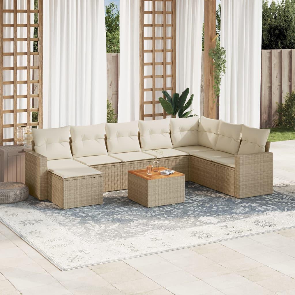 VidaXL Garten sofagarnitur poly-rattan