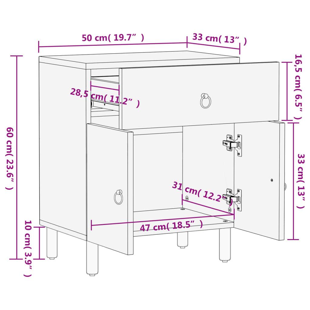 VidaXL Nachttisch holz