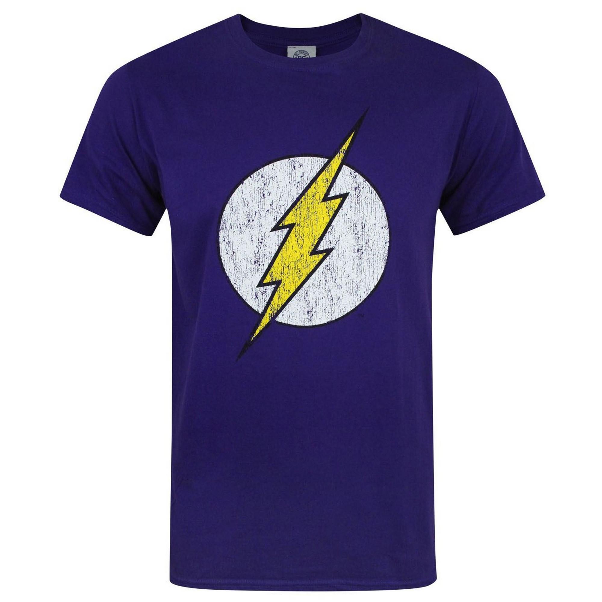 DC COMICS Flash Distressed Logo T-Shirt