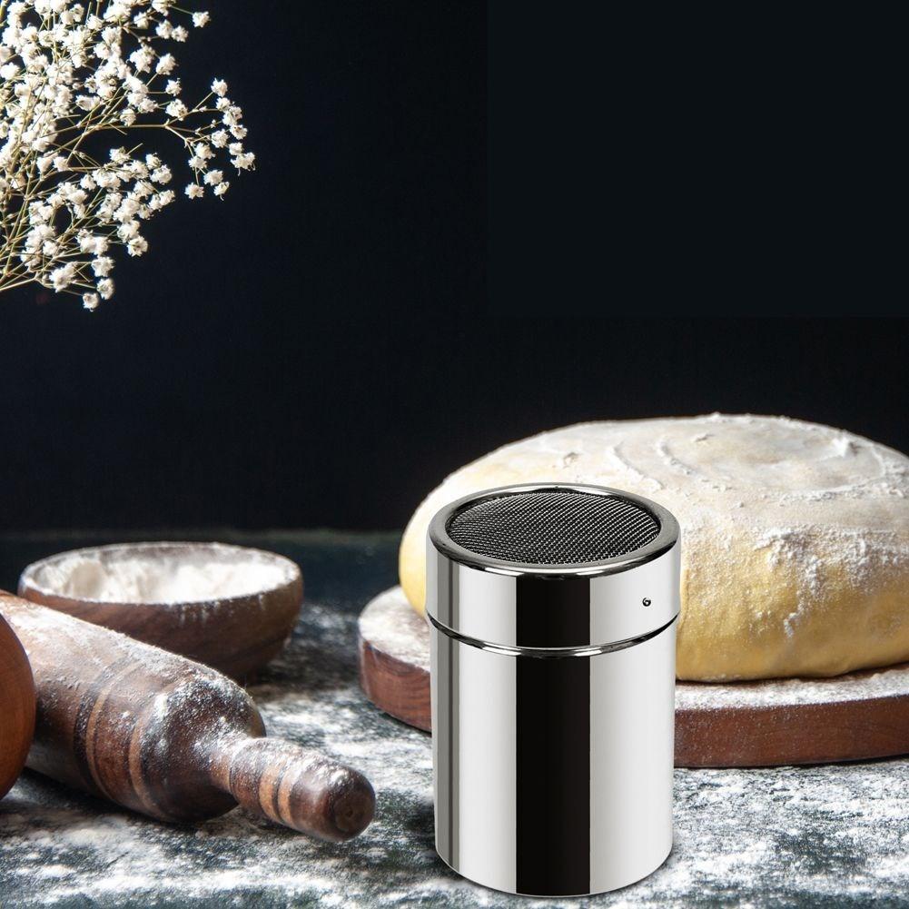 Orion Behälter mit Sieb & Deckel für Puderzucker, Kakao, Kaffee, Streusel