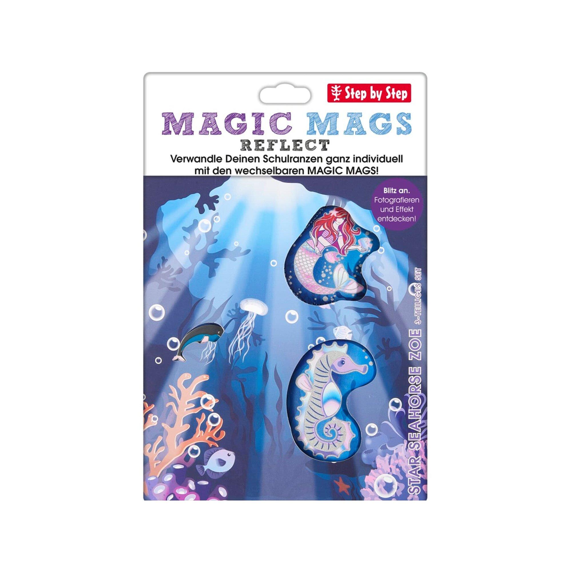 Step by Step Tornister Anhänger Set REFLECT Star Seahorse Zoe