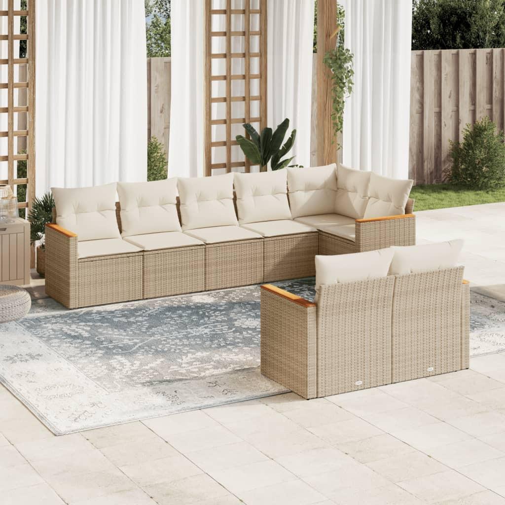 VidaXL Garten sofagarnitur poly-rattan