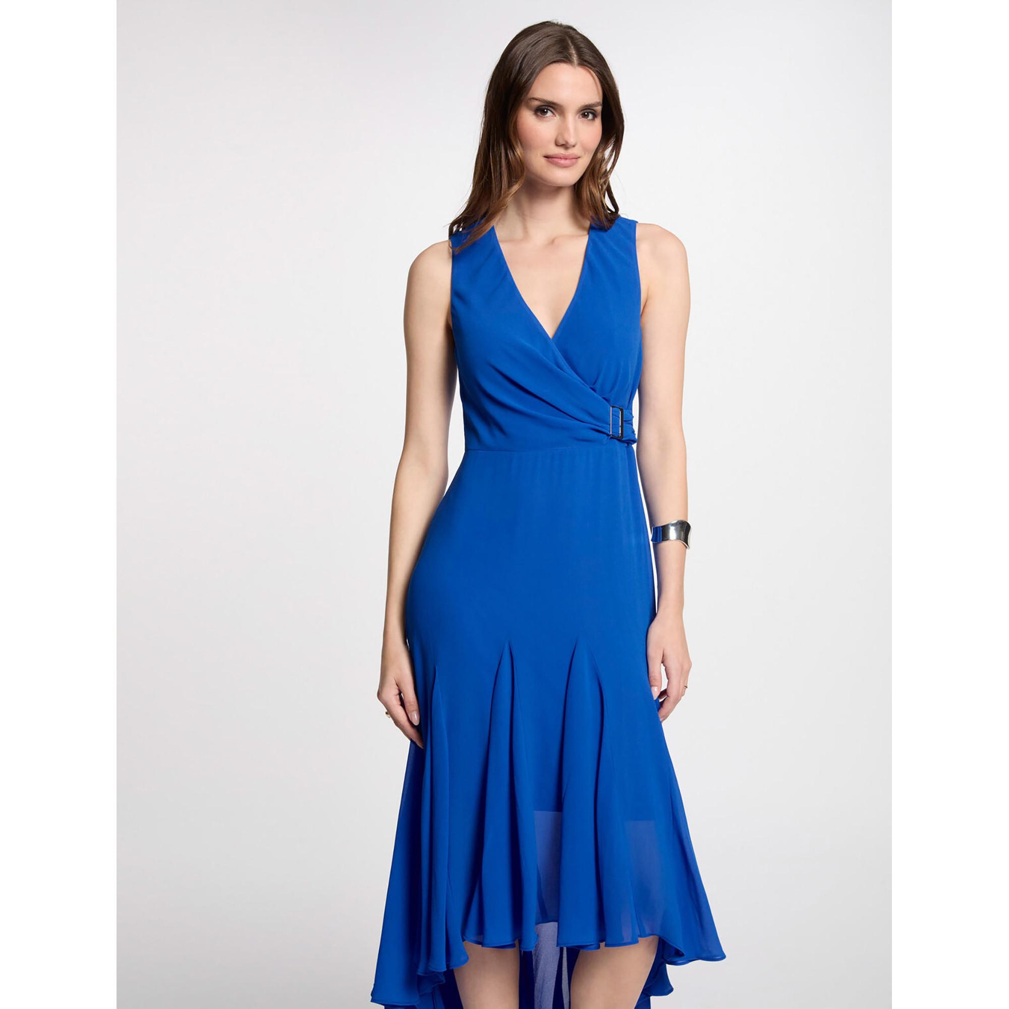 MORGAN Midi V-Ausschnitt Ärmelloses Kleid