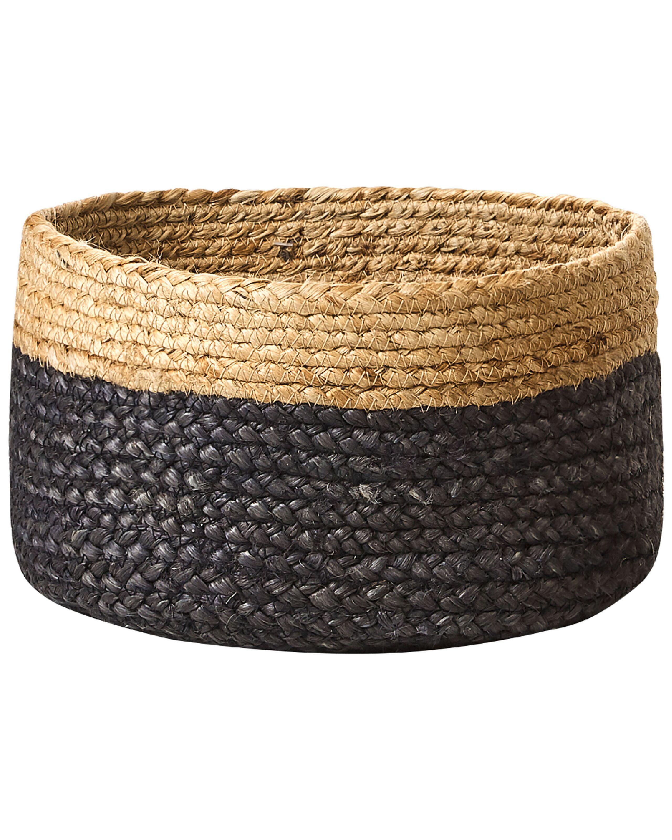 Beliani Aufbewahrungskorb 3er Set aus Jute Boho JABAR
