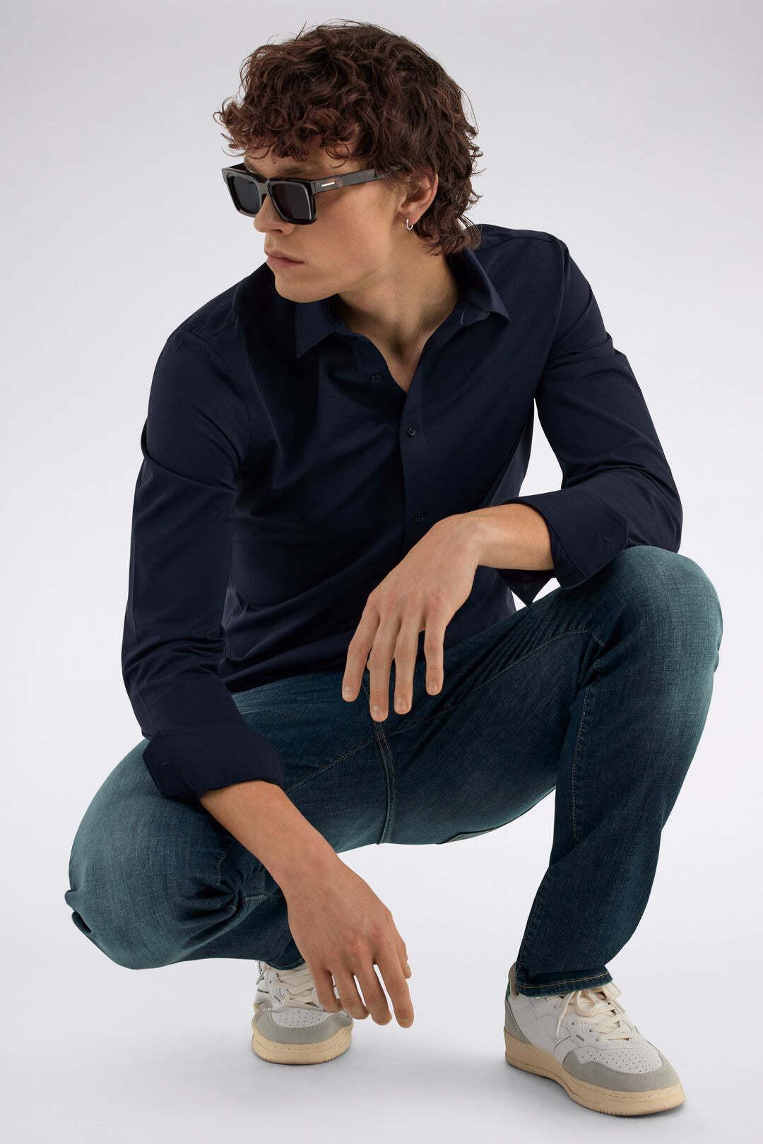 Gas Kin/S Slim Fit Langarmhemd