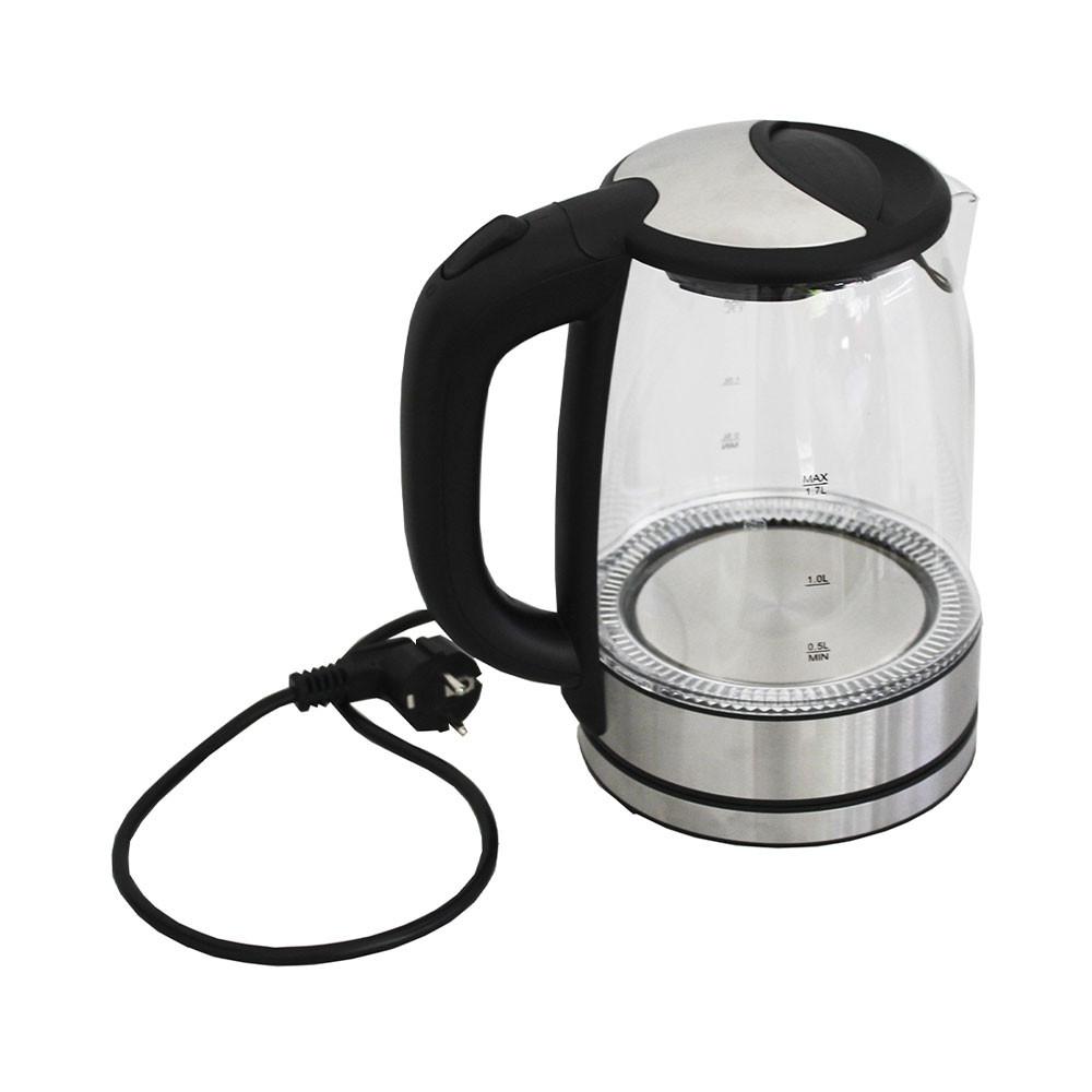 Deski Wasserkocher 1.7L Glas/Edelstahl