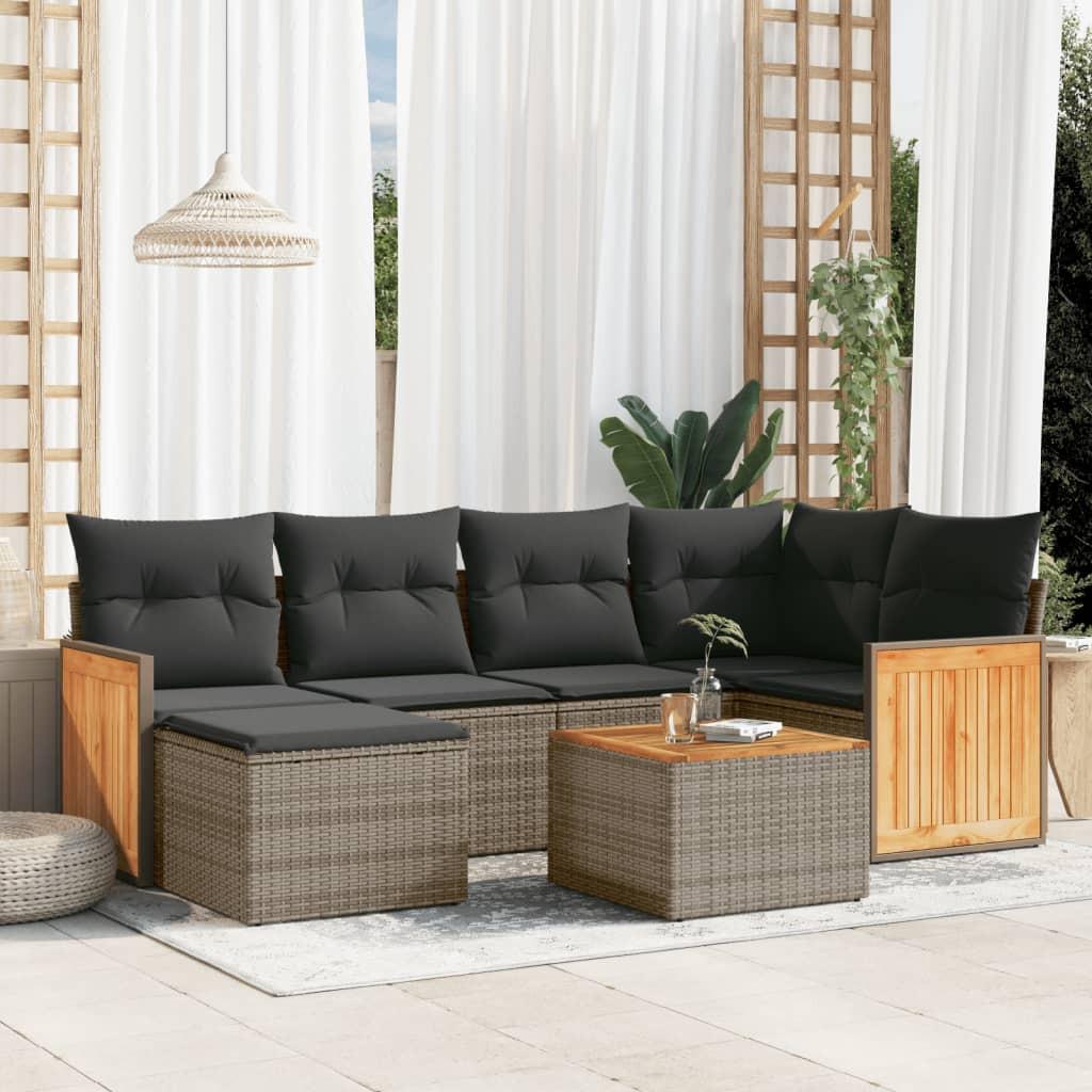 VidaXL Garten sofagarnitur poly-rattan