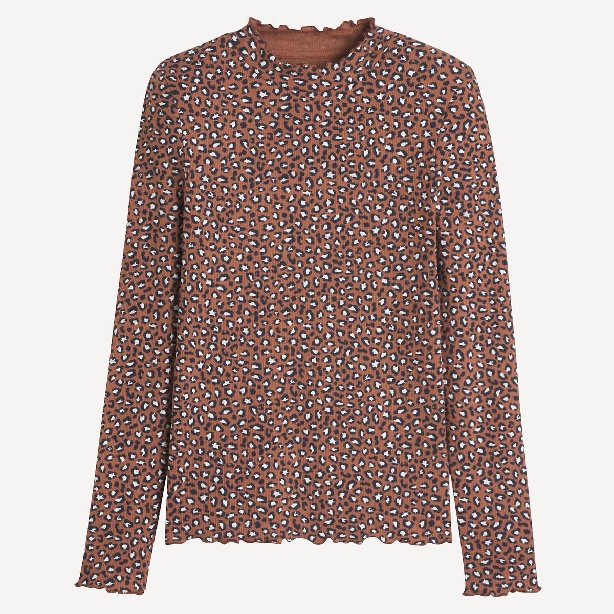 La Redoute Collections Langarmshirt mit Leopardenmuster
