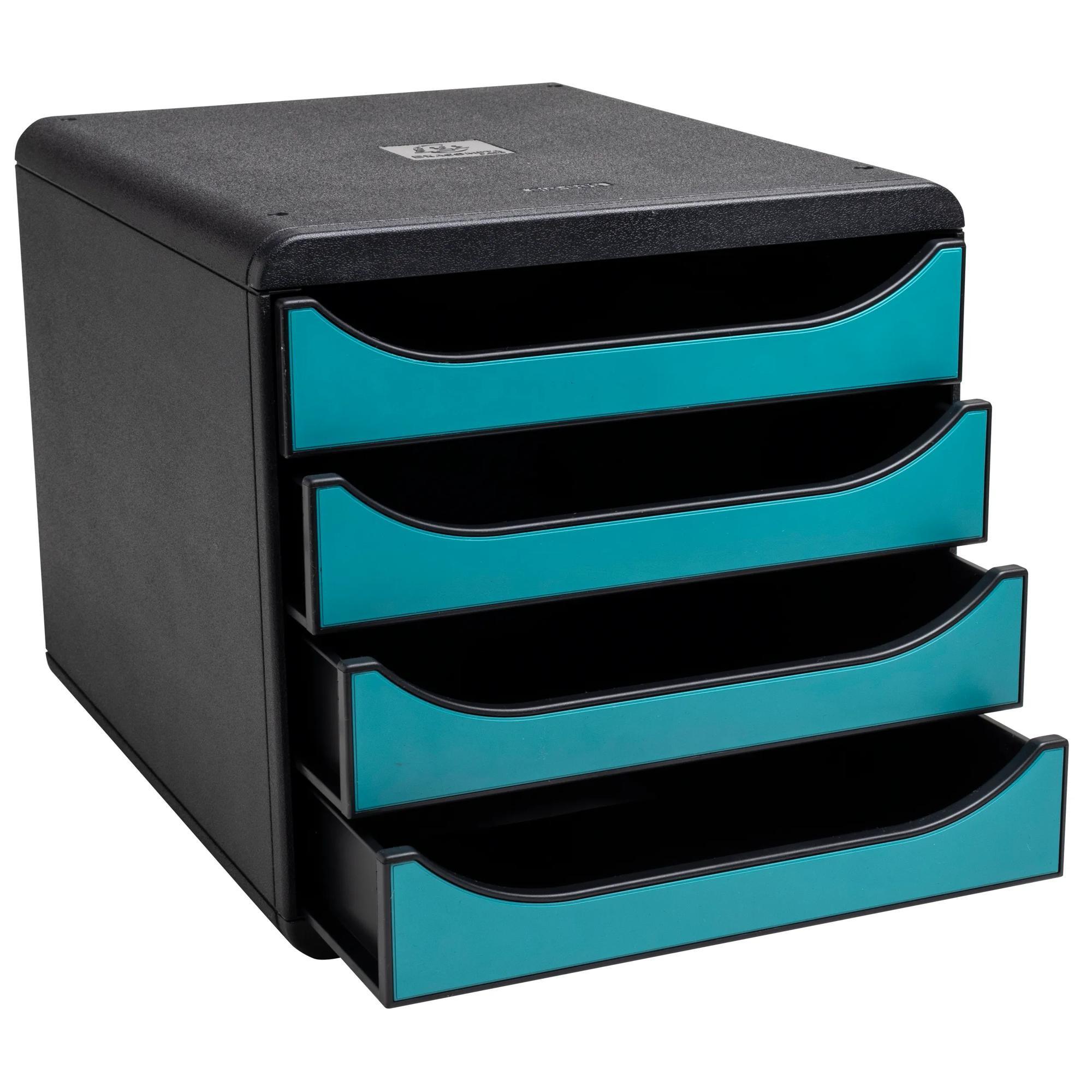 Exacompta Big Box, Schubladenbox mit 4 Schubladen, Skandi