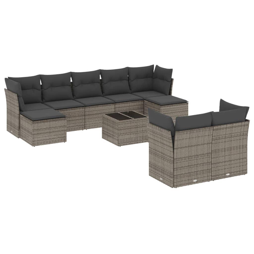 VidaXL Garten sofagarnitur poly-rattan