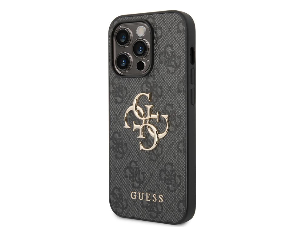 GUESS Hülle Apple iPhone 15 Pro PU 4G Big