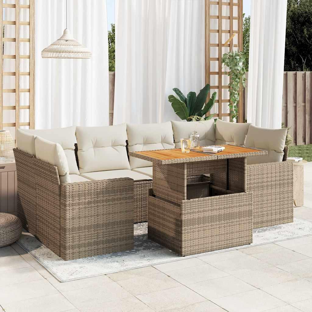 VidaXL Garten sofagarnitur poly-rattan