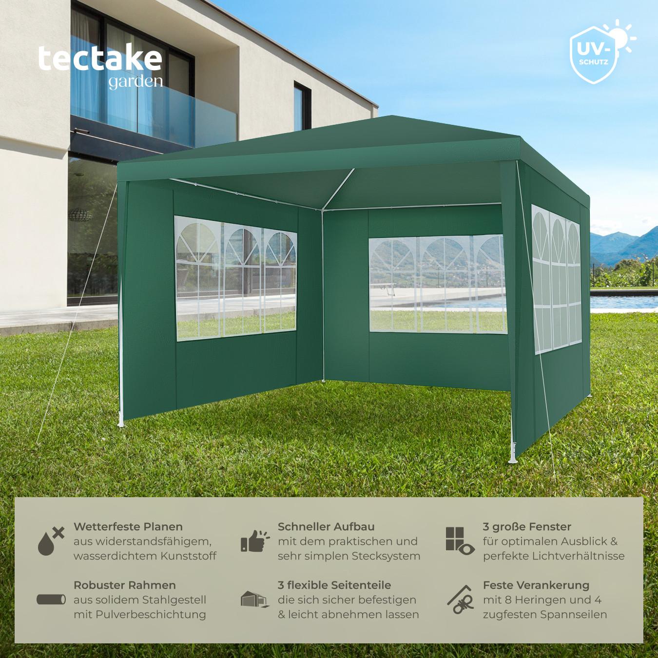 Tectake Pavillon mit UV-Schutz