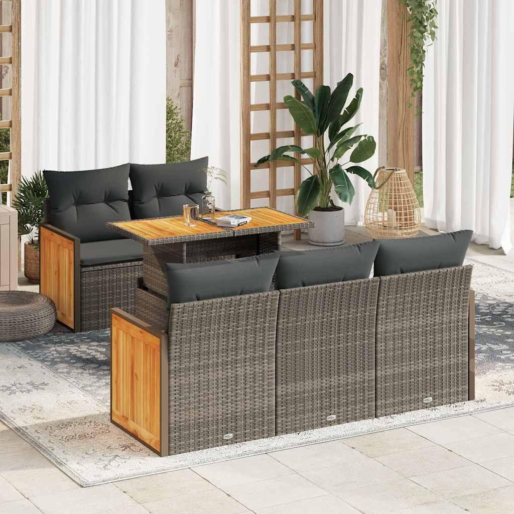 VidaXL Gartensofa set poly-rattan