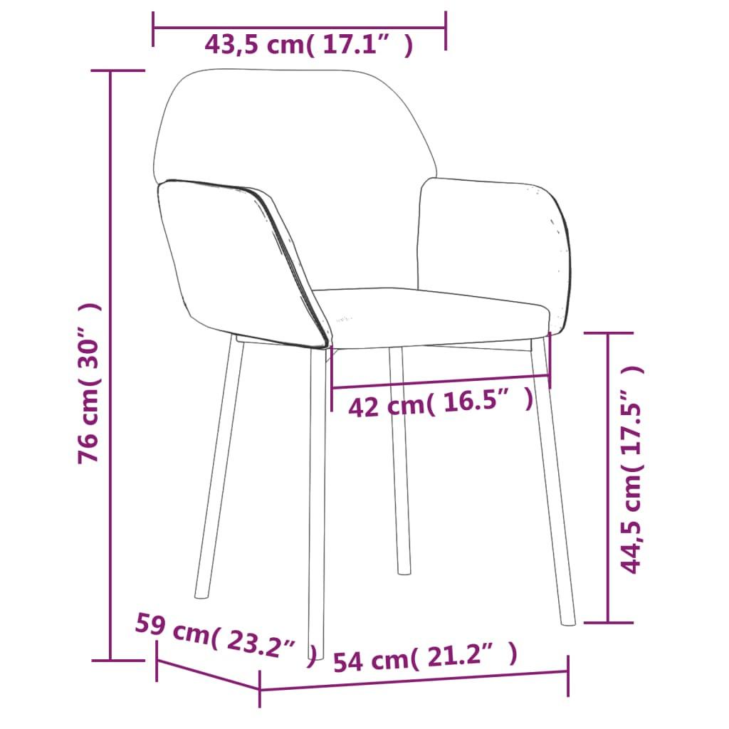 VidaXL Esszimmerstuhl samt