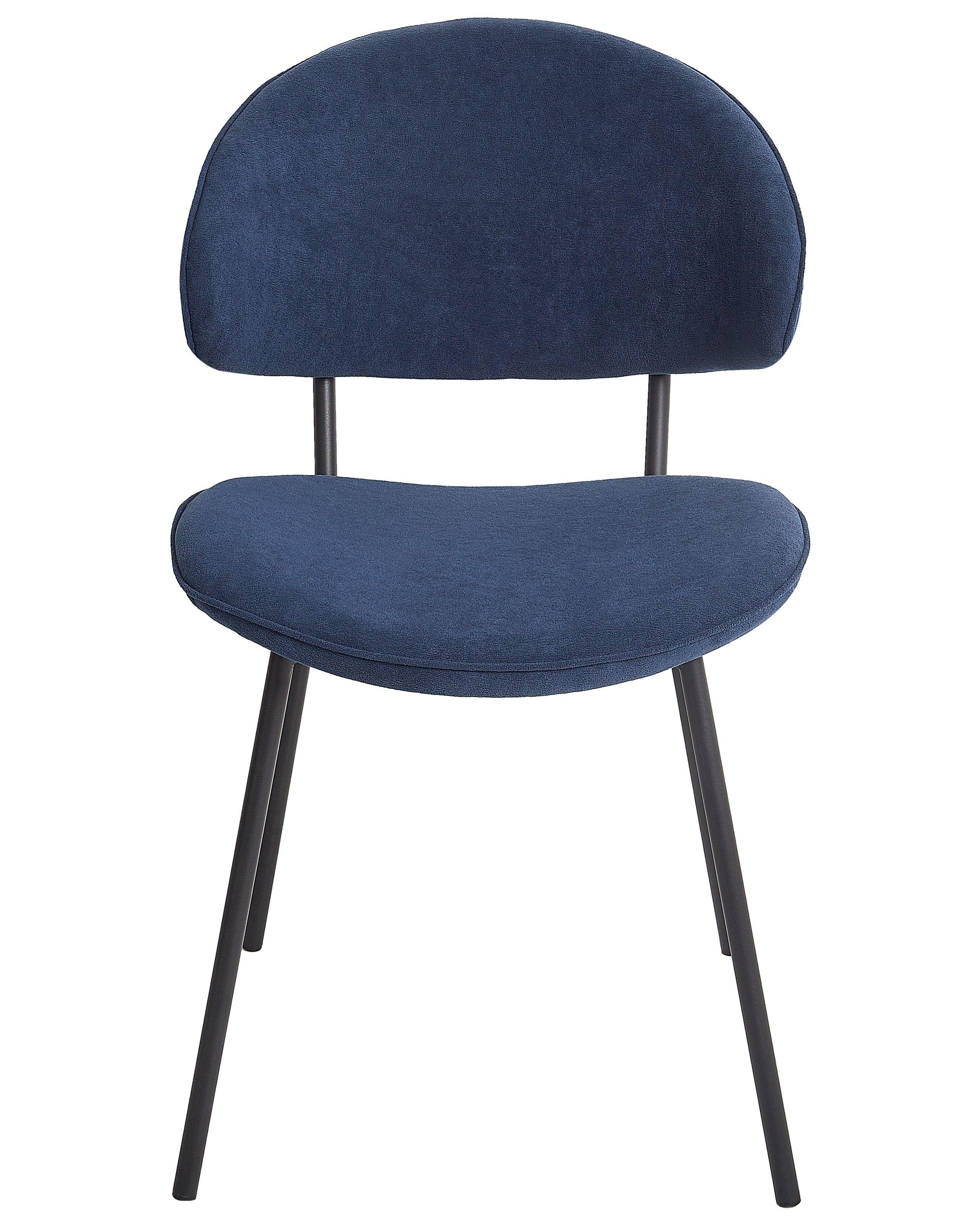 Beliani Esszimmerstuhl 2er Set aus Polyester Modern KIANA