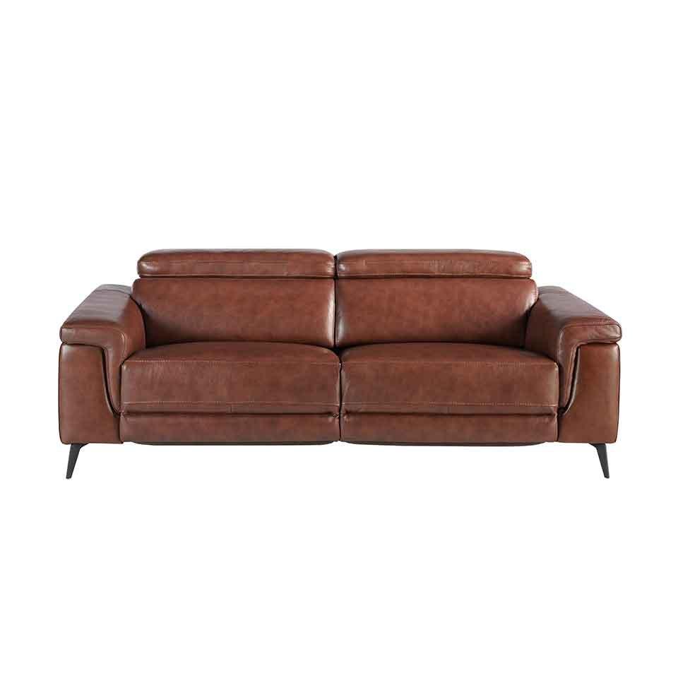 ANGEL CERDA 3-Sitzer-Sofa, gepolstert mit Rindsleder