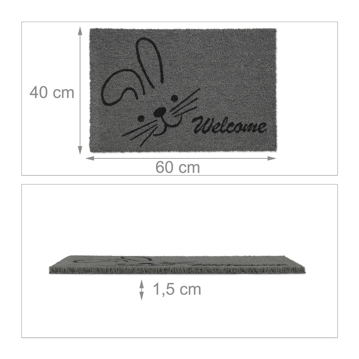B2X Fußmatte Kokosfaser „Welcome“