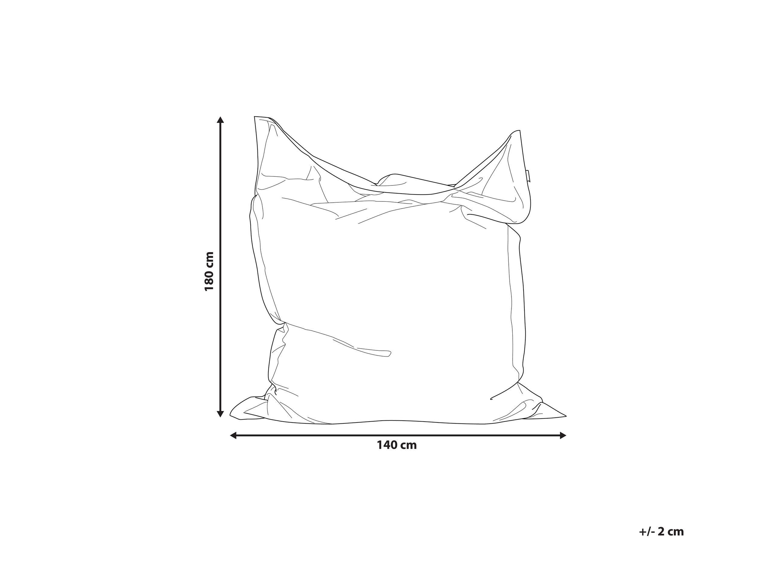 Beliani Sitzsack aus Nylon Skandinavisch FUZZY