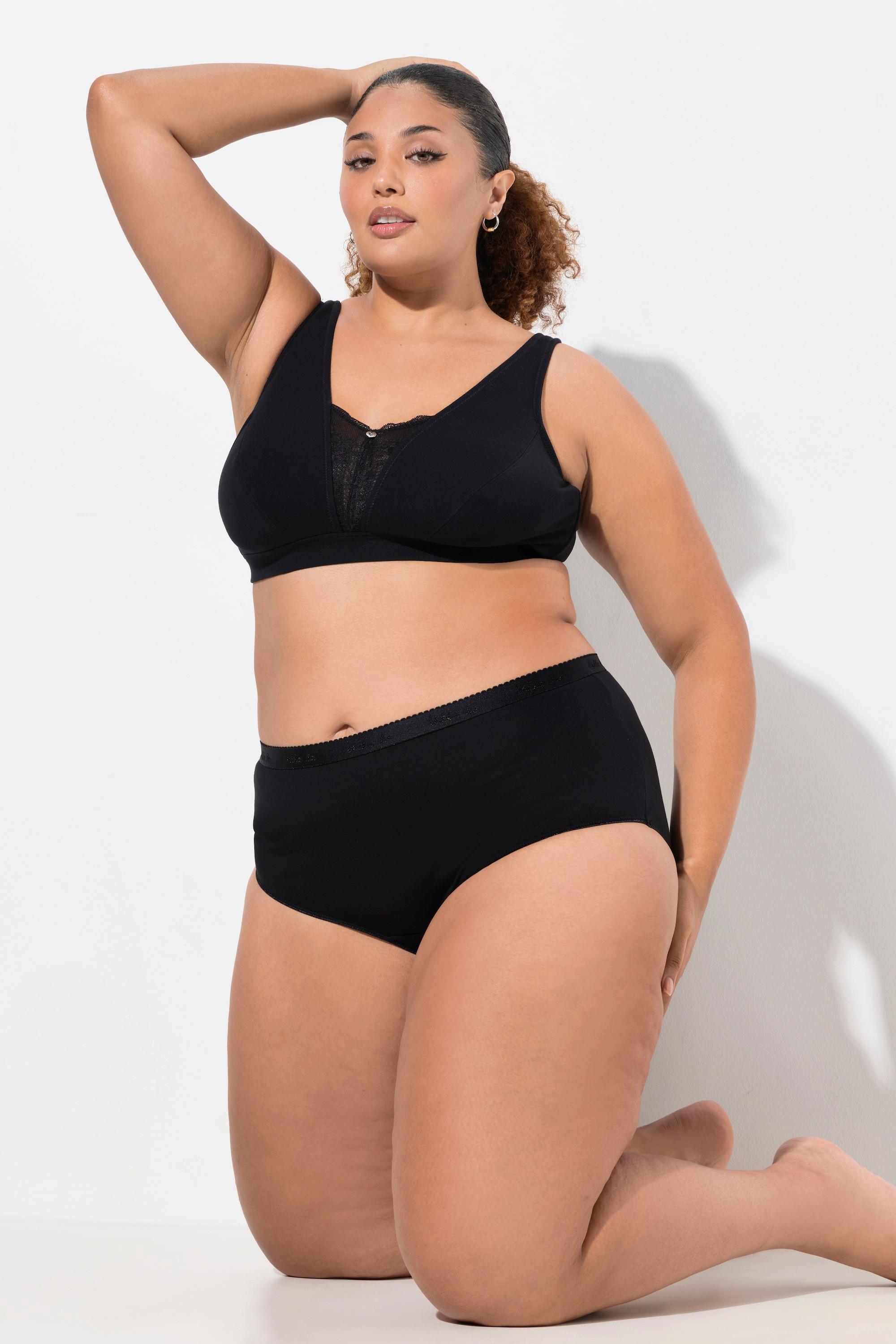 Ulla Popken Maxislips, 3er-Pack, High Waist