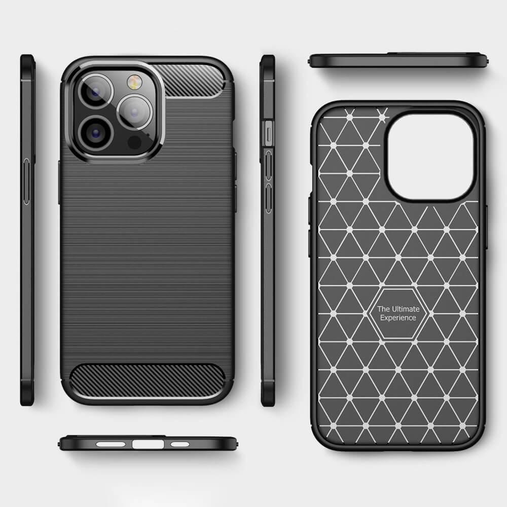 Cover-Discount iPhone 14 Pro Max - Metall Carbon Look Hülle