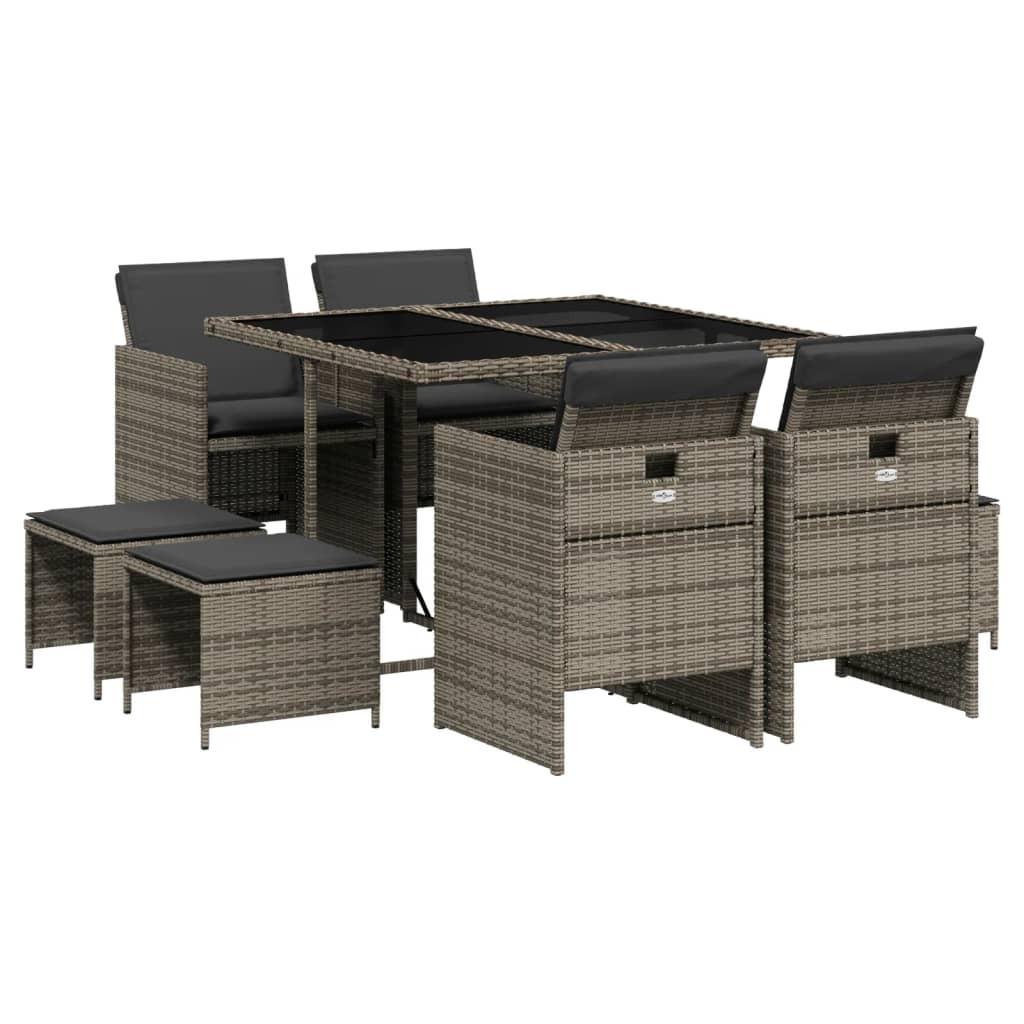 VidaXL Garten essgruppe poly-rattan