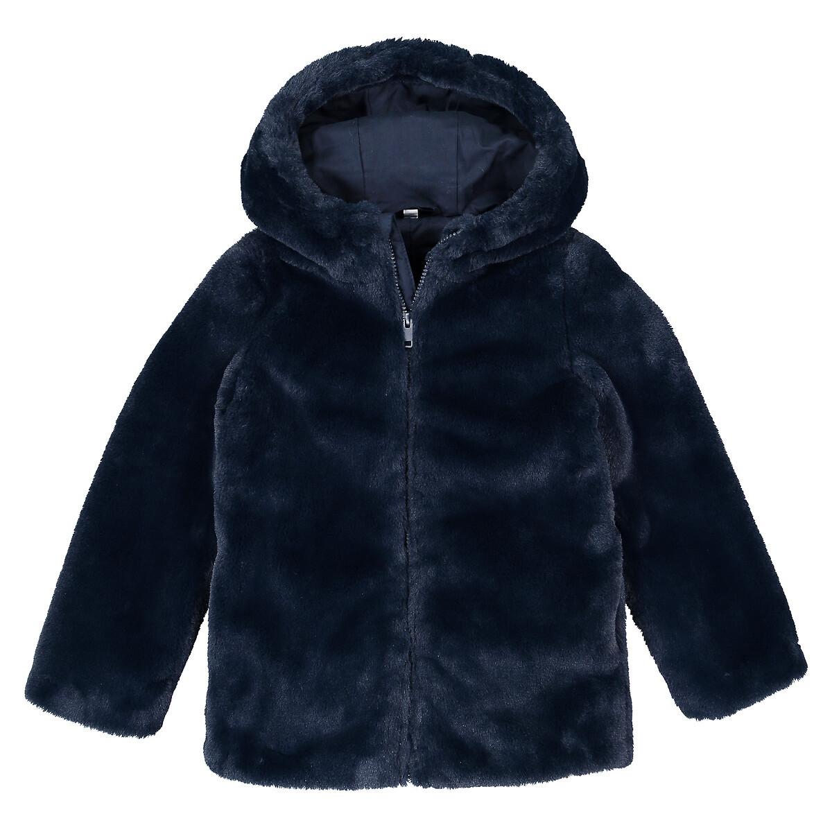 La Redoute Collections Teddyfleece-Jacke mit Kapuze
