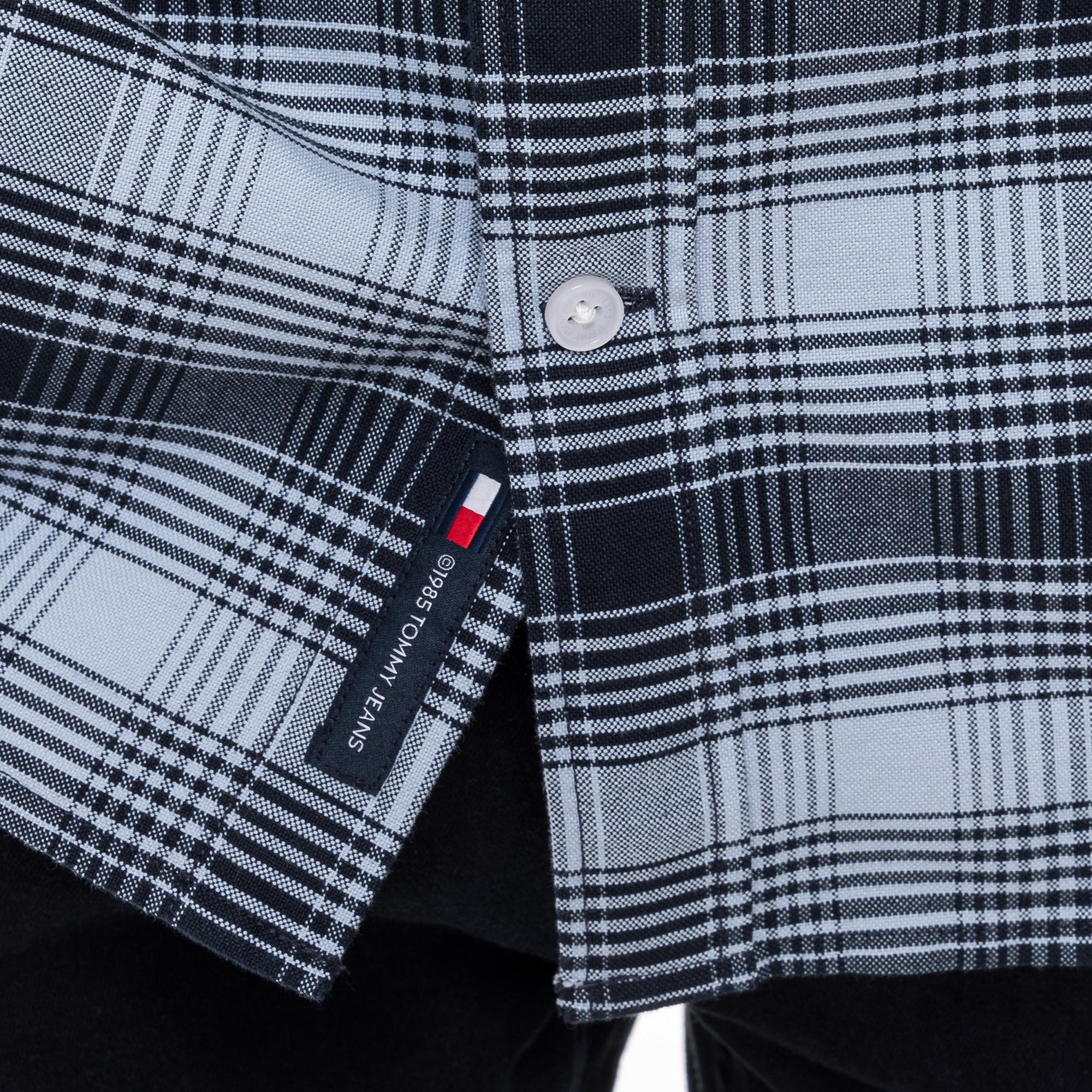 TOMMY JEANS Langarm Kariertes Regular Fit Hemd