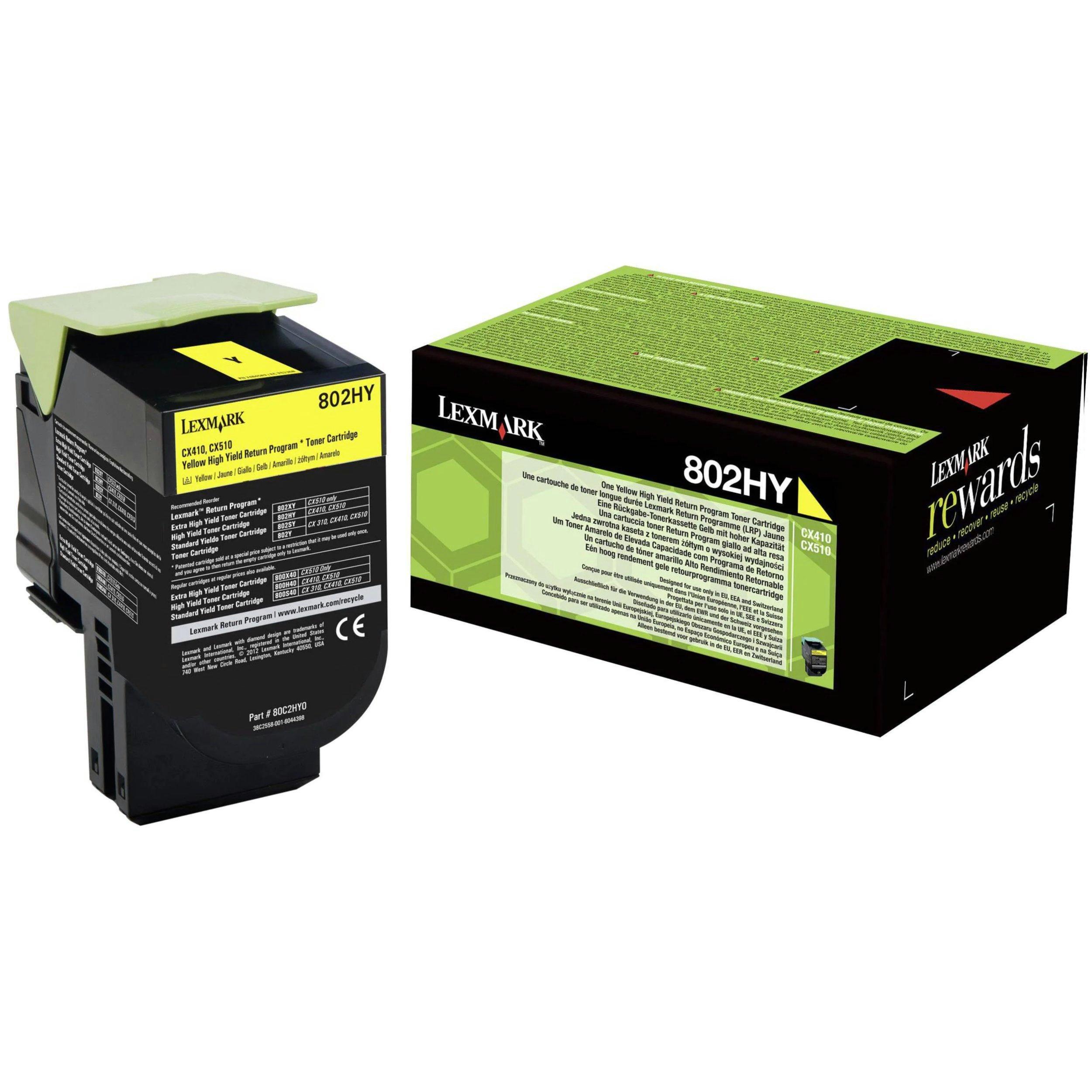 Lexmark LEXMARK Toner-Modul return EHY yellow 80C2XY0 CX510 4000 Seiten