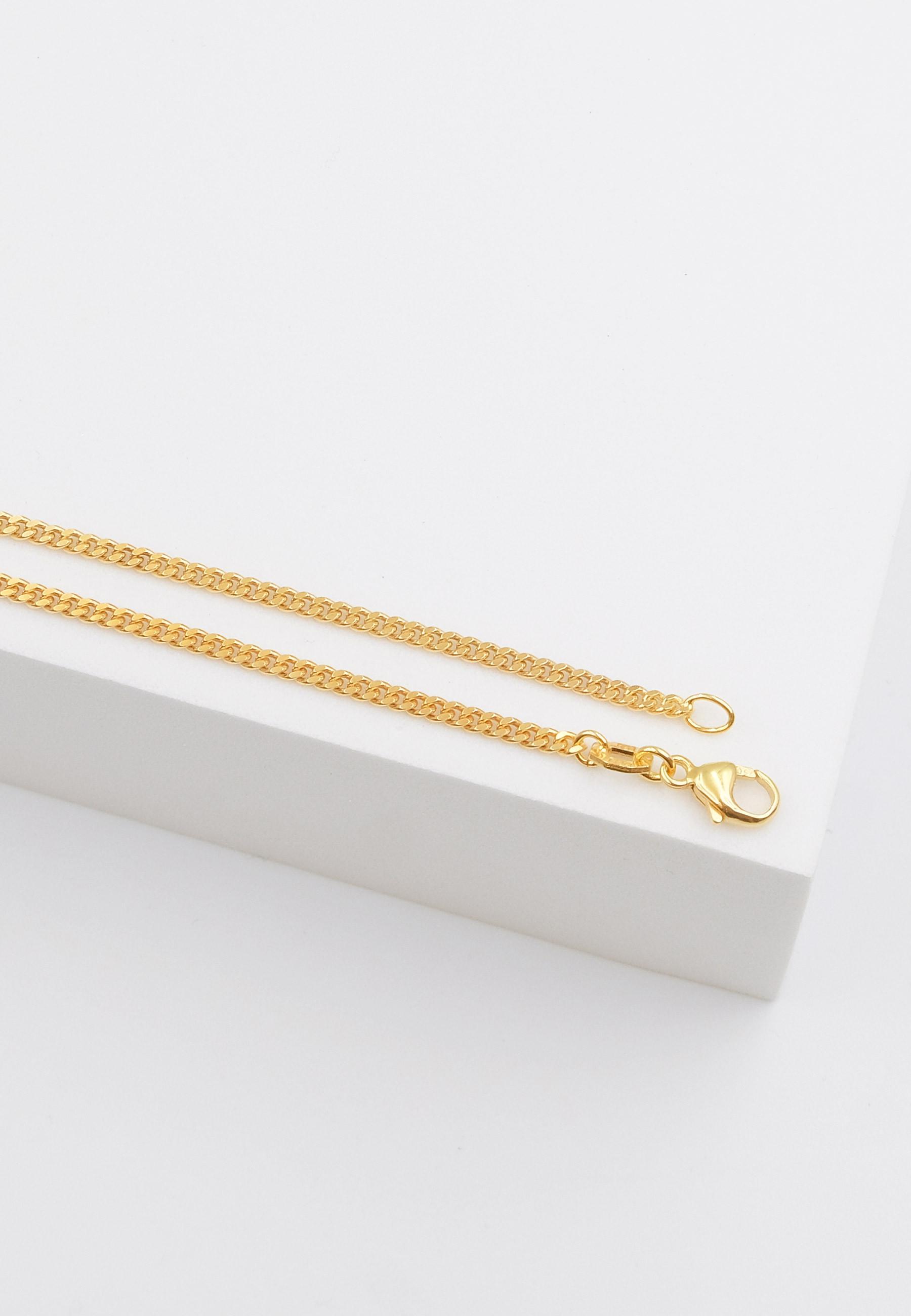 MUAU Schmuck Bracelet Panzer Gelbgold 750, 2.1mm, 19cm