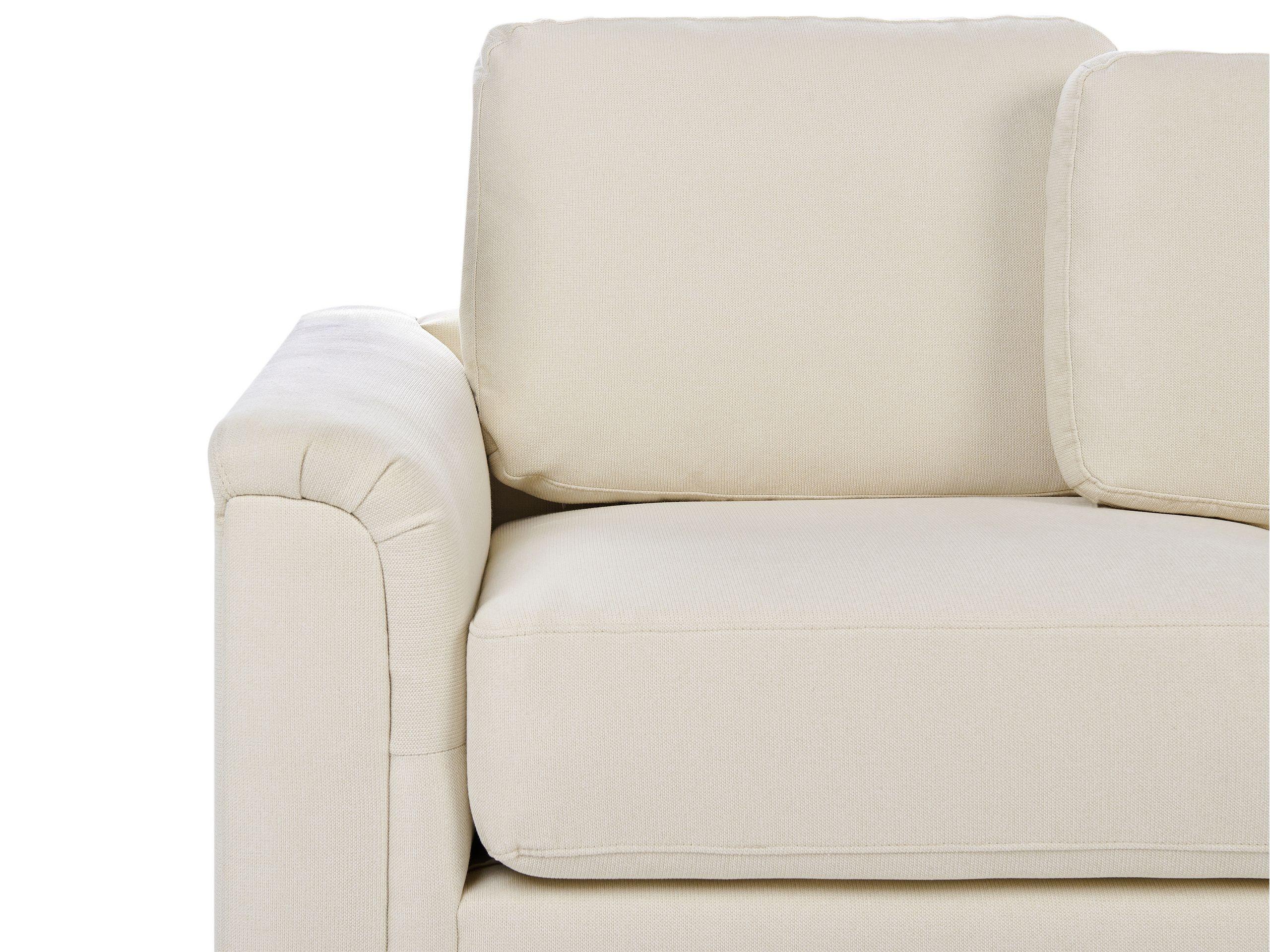 Beliani Linksseitiges Ecksofa aus Polyester Klassisch KOHLO