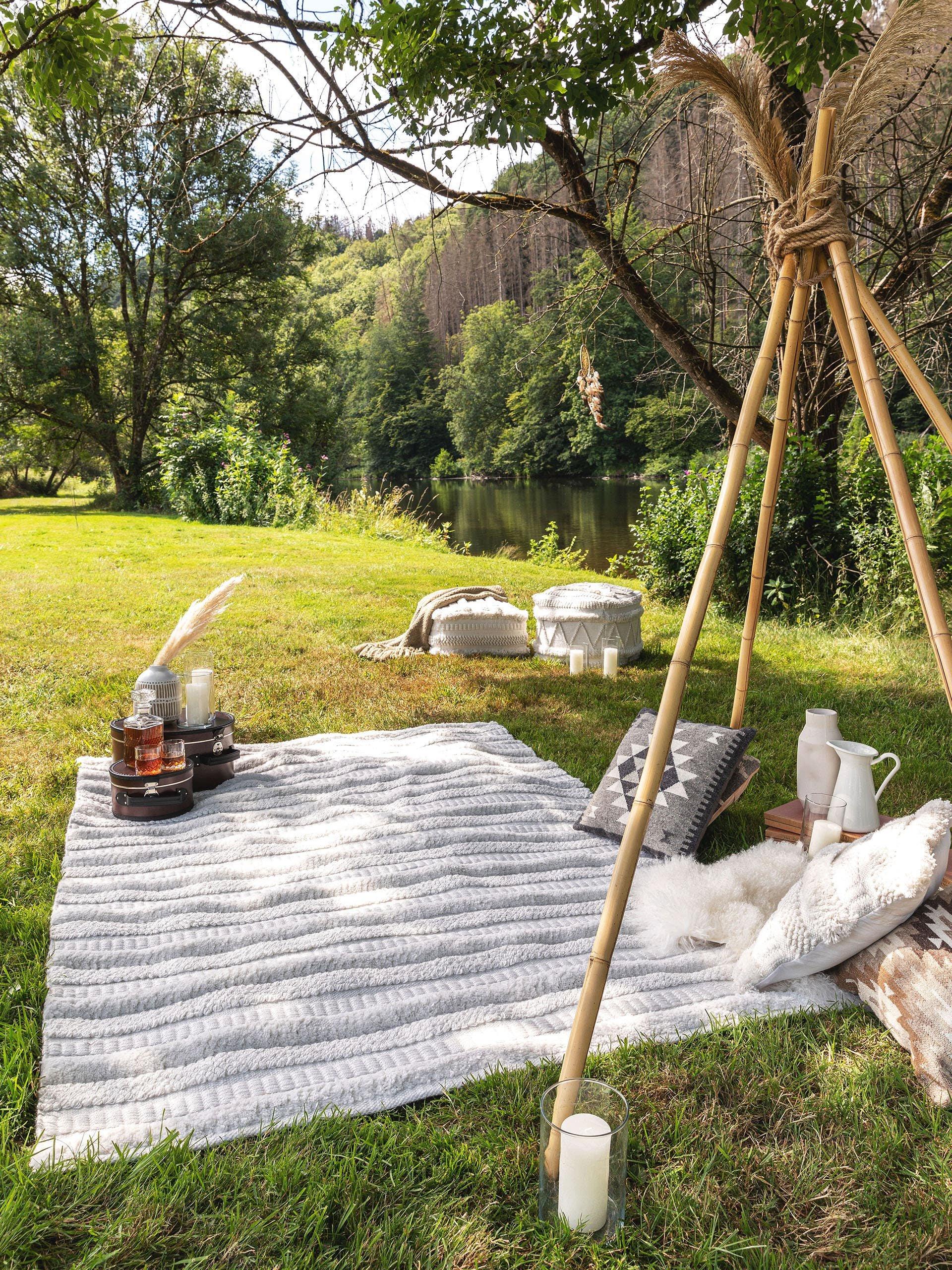Benuta Teppich aus recyceltem Material Toni Ivory