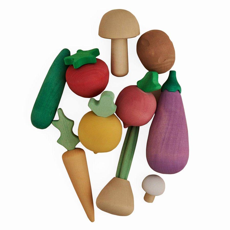 Activity-board Waldorf Spielzeug, Kinderspielzeug, Küchenspielzeug - VEGETABLES