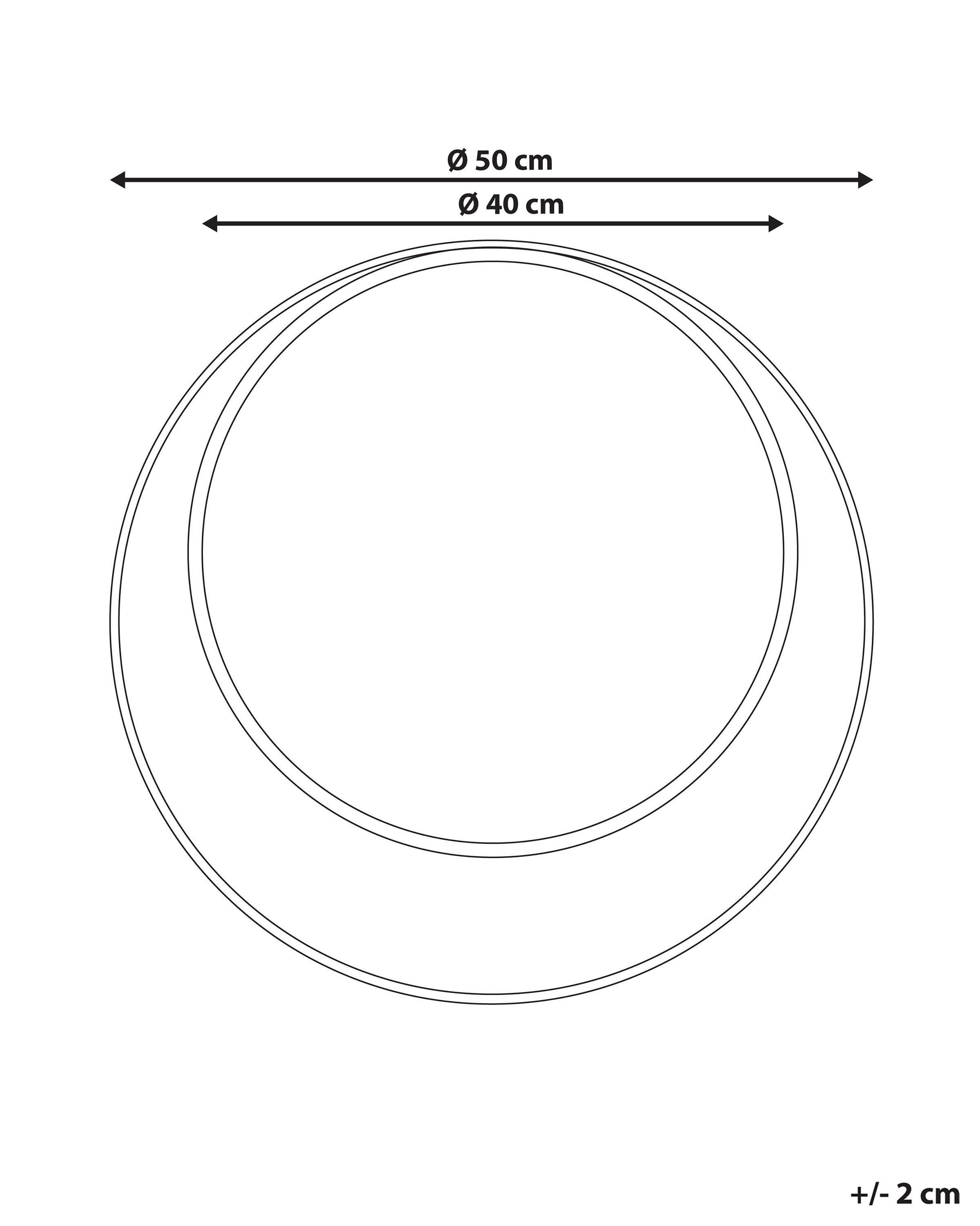Beliani Wandspiegel aus Eisen Skandinavisch AGDE