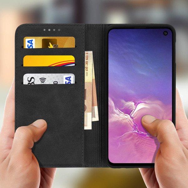 Avizar Wallet Cover Samsung Galaxy S10e Schwarz